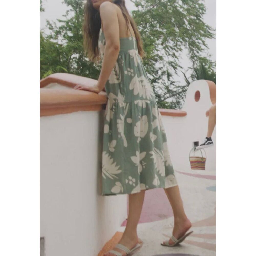 Oneill Cecily Dress - Lilly Pad Green size S - Picture 7 of 8